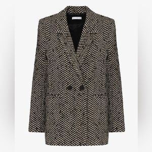Anine Bing Diana Fishbone blazer in XS